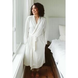 Goumi Mom Robe Size XS Small Viscose Bamboo Organic Cotton Oversized Cloud Terry